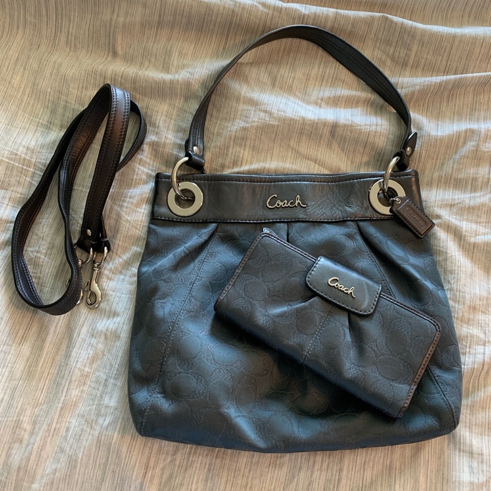 Authentic Vintage Coach Bag, Wallet, and Strap